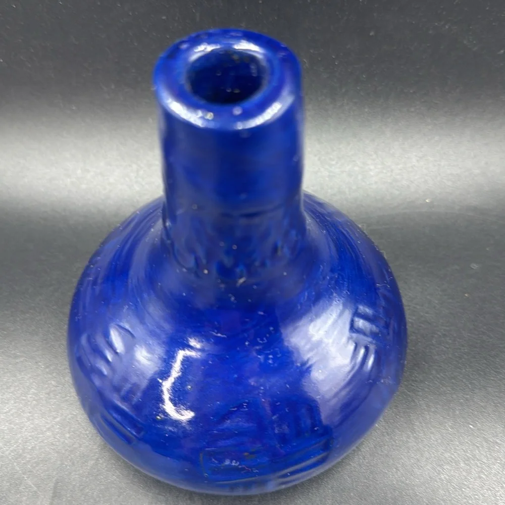 Deep Blue Ceramic Vase Handmade